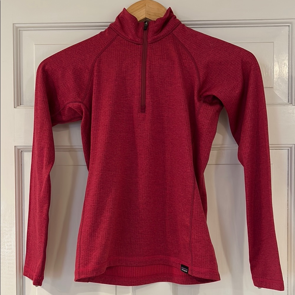 Red Quarter-Zip Pullover